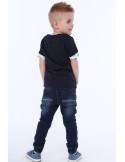 Boys\' jeans with elastic bands on legs NDZ211 - Online store - Boutique